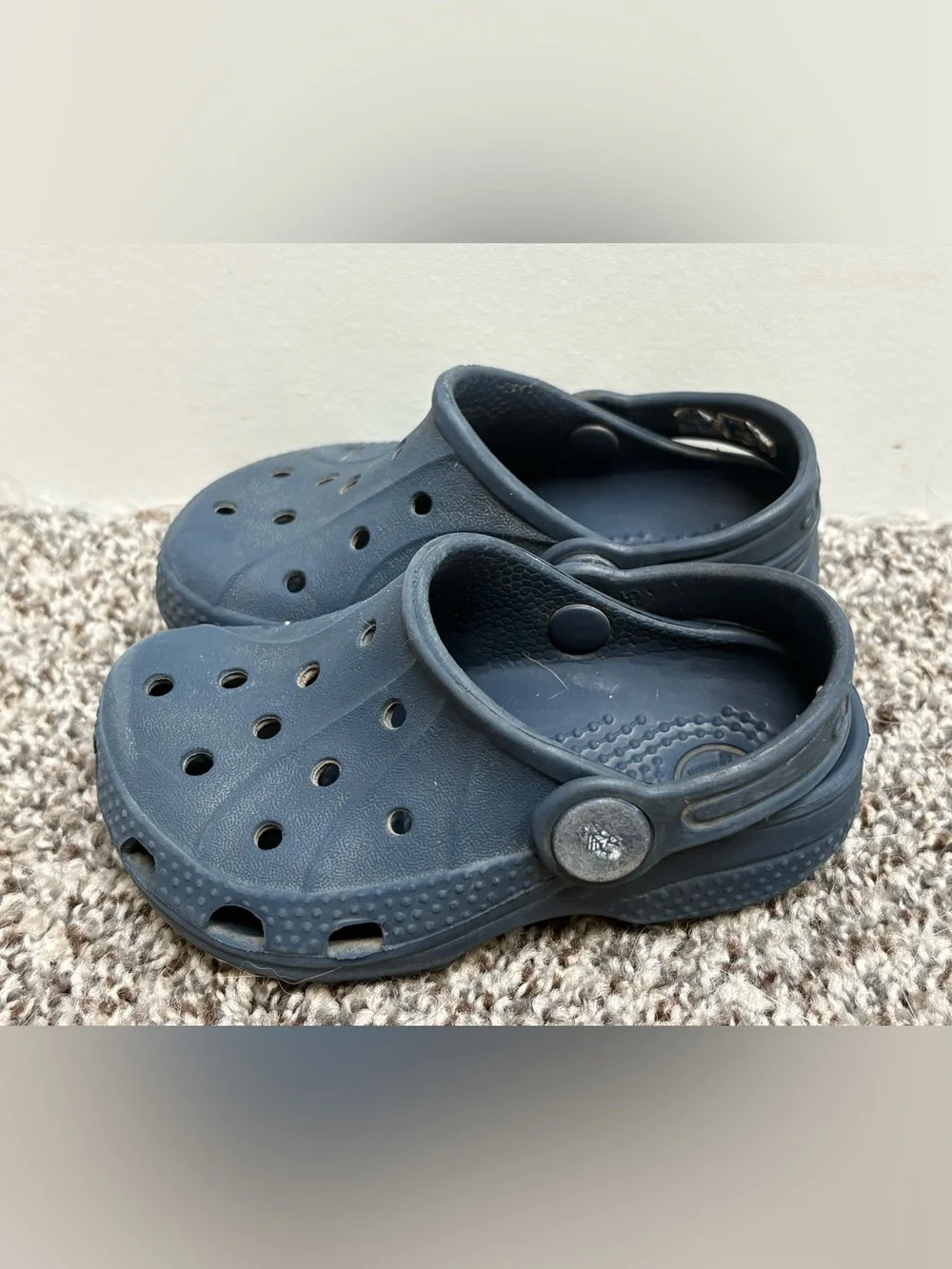 CROCS Waterproof Slip On Toddler Navy Blue Classic Clog Size 4.5c